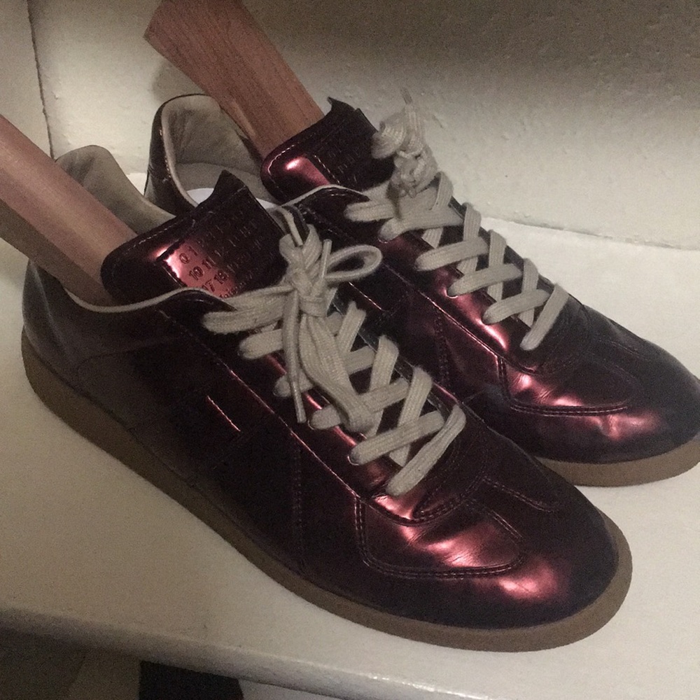 Maison Martin margiela metallic red replica sz9/42